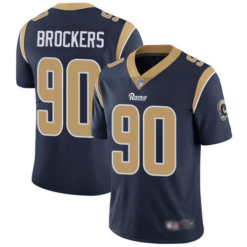 Los Angeles Rams Limited Navy Blue Men Michael Brockers Home Jersey NFL Football 90 Vapor Untouchable